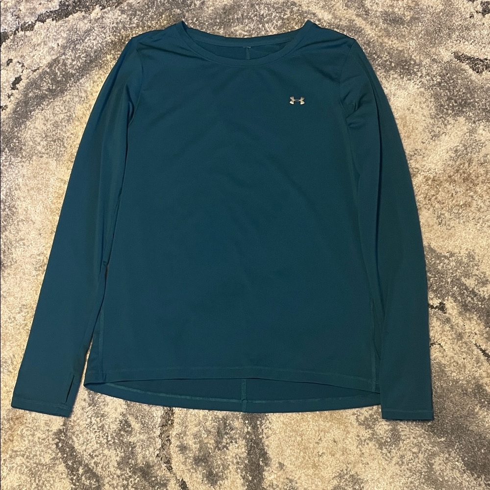 Under Armour Dark Teal Long Sleeve Top - Picture 3 of 6